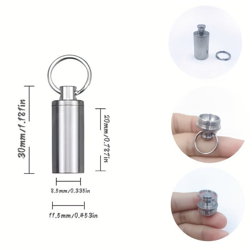 Portachiavi porta pillole portatile piccolo