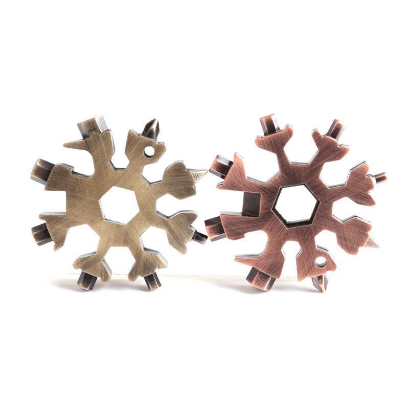 Portachiavi chiave inglese a forma di fiocco di neve multiuso 18 in 1 - image 8