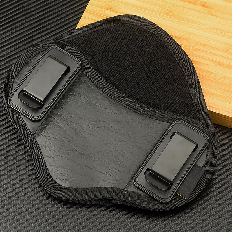 Borsa da cintura in pelle con clip per fondina tattica per esterni - image 3