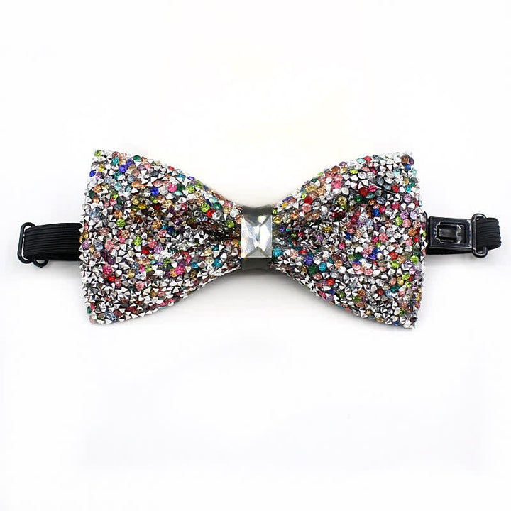 Papillon da festa con pietre lucide multicolori da uomo