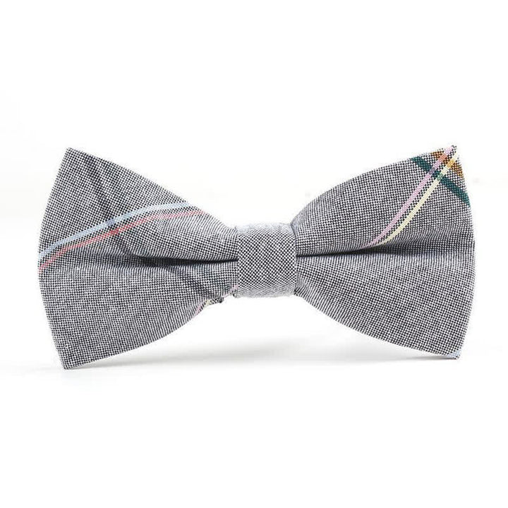 Cravatta a farfalla con motivo scozzese alla moda da uomo