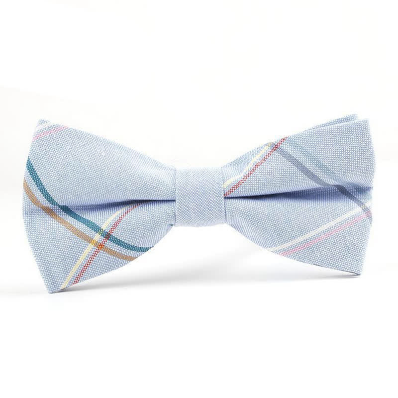 Cravatta a farfalla con motivo scozzese alla moda da uomo