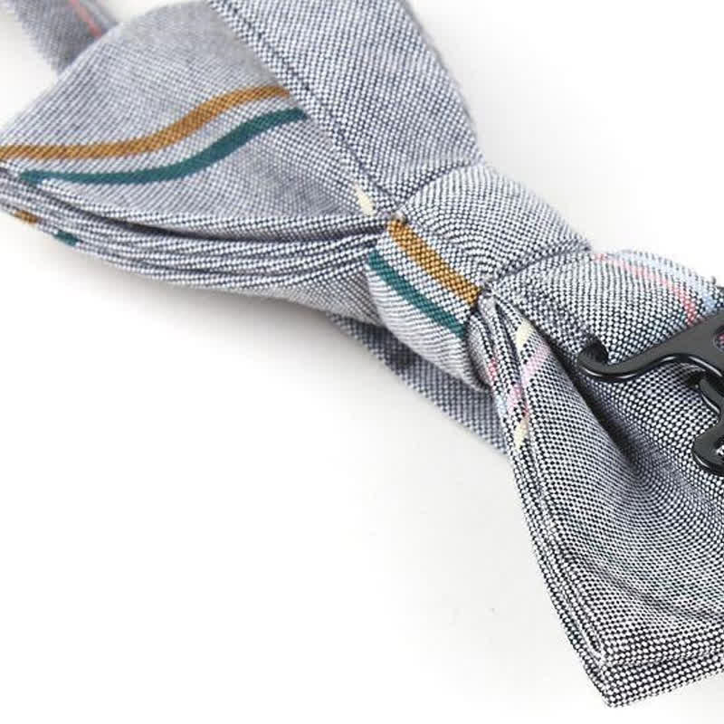 Cravatta a farfalla con motivo scozzese alla moda da uomo