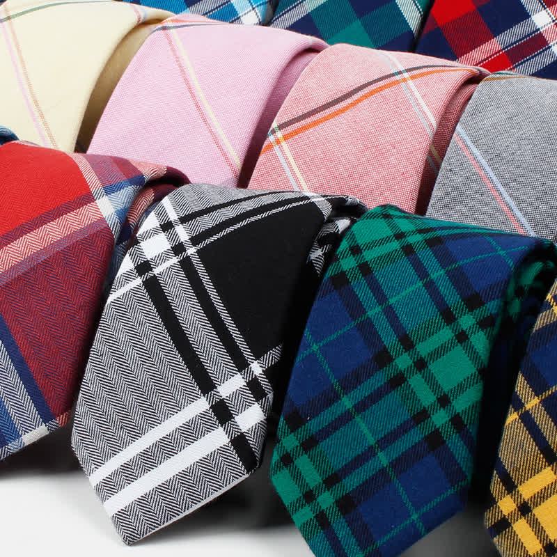 Cravatta a farfalla con motivo scozzese alla moda da uomo