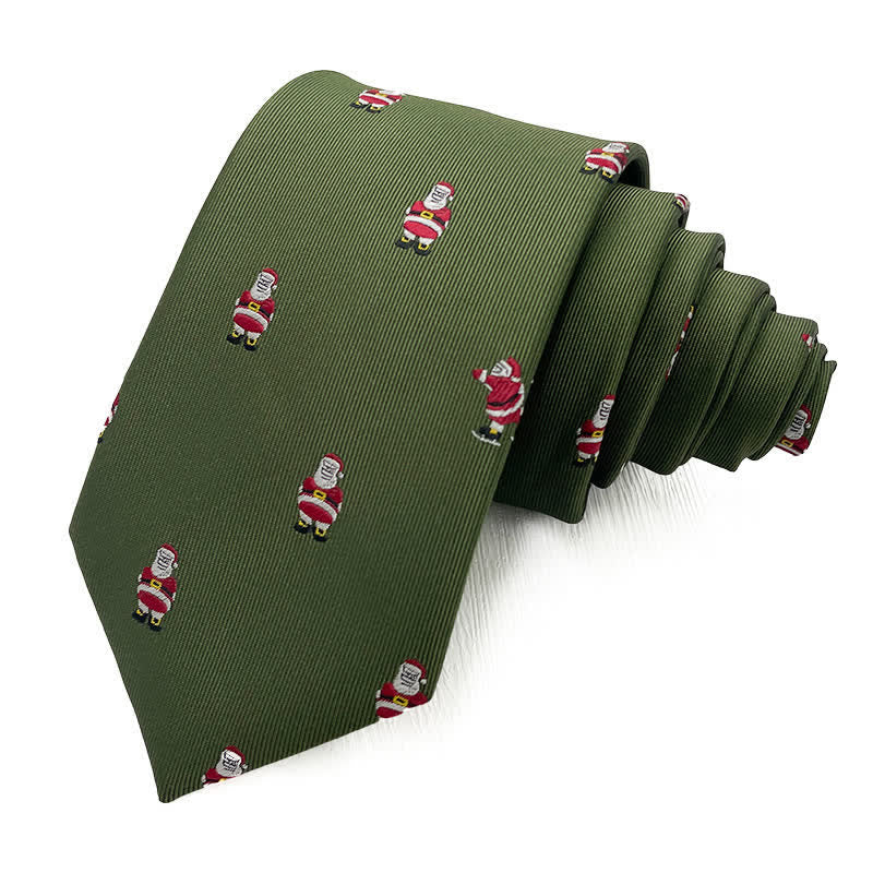 Cravatta da uomo con motivo natalizio di Babbo Natale - Stile n. 3 - image 2