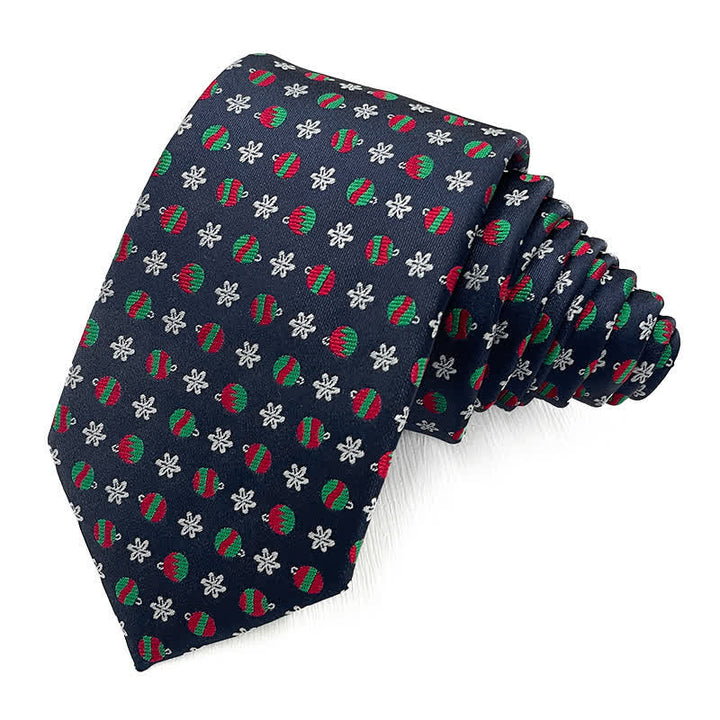 Cravatta da uomo con motivo natalizio di Babbo Natale - Stile n. 5 - image 4