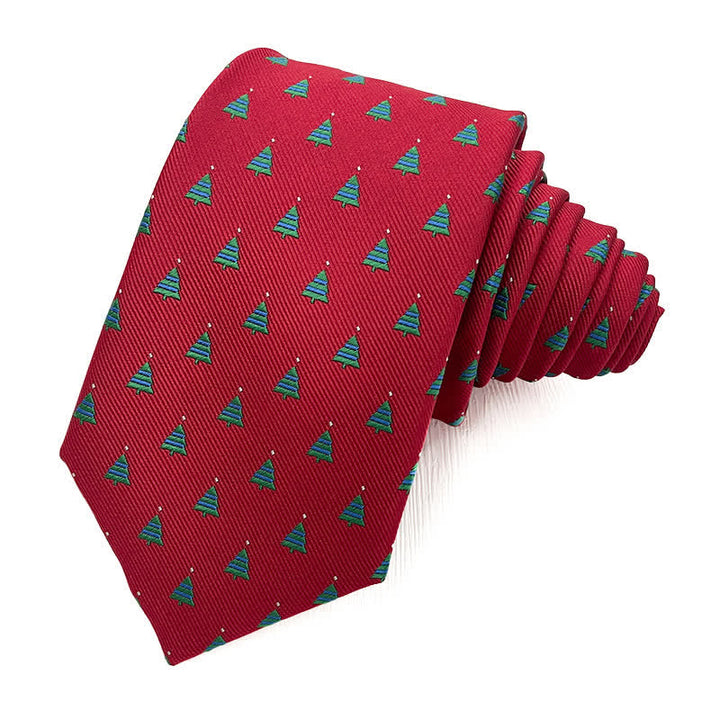 Cravatta da uomo con motivo natalizio di Babbo Natale - Stile n. 10 - image 9