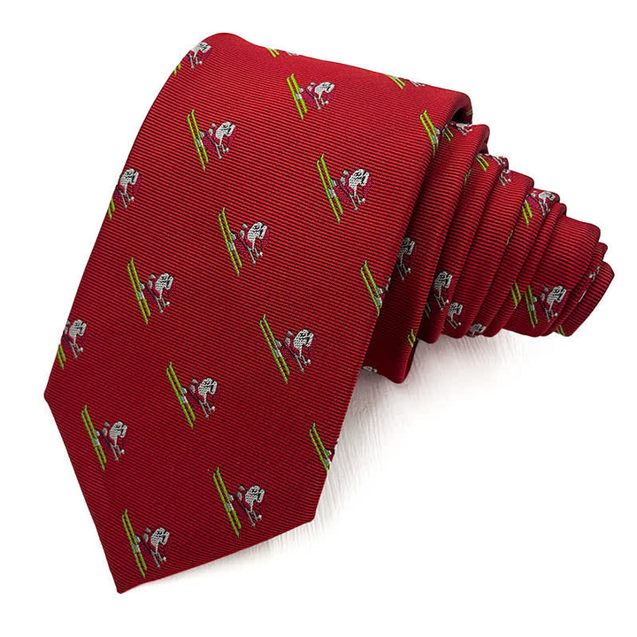 Cravatta da uomo con motivo natalizio di Babbo Natale - Stile n. 9 - image 8