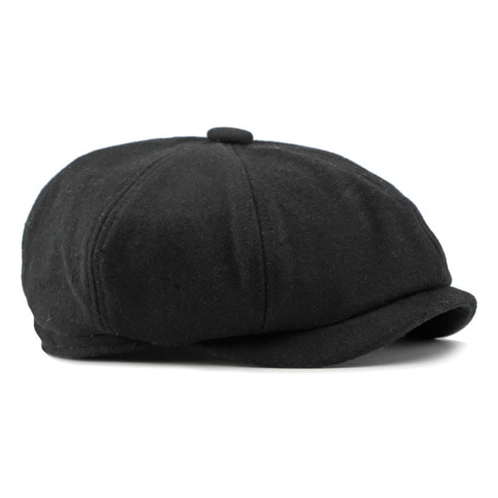 Cappello da giornalaio con basco e cuciture alla moda abbinate ai colori - image 11