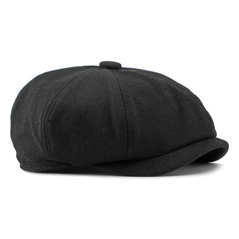 Cappello da giornalaio con basco e cuciture alla moda abbinate ai colori - image 11