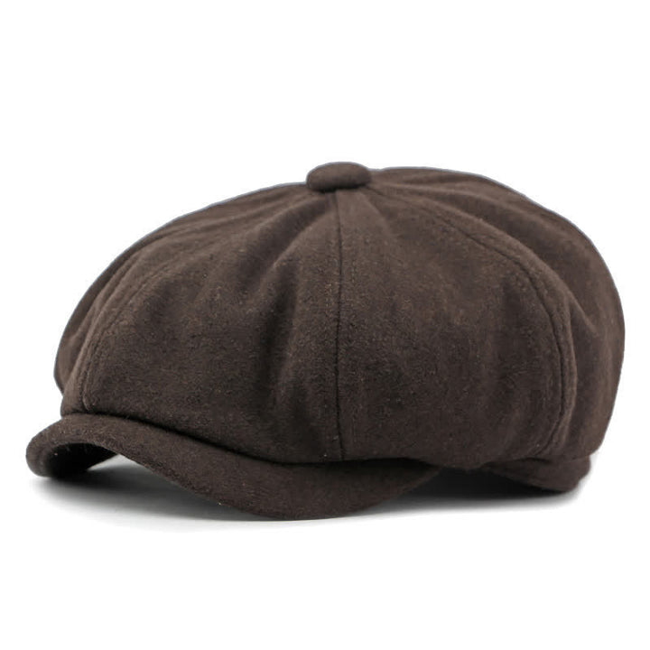 Cappello da giornalaio con basco e cuciture alla moda abbinate ai colori - Caffè scuro - Regolabile (21 5/8"-23 1/4") - image 17