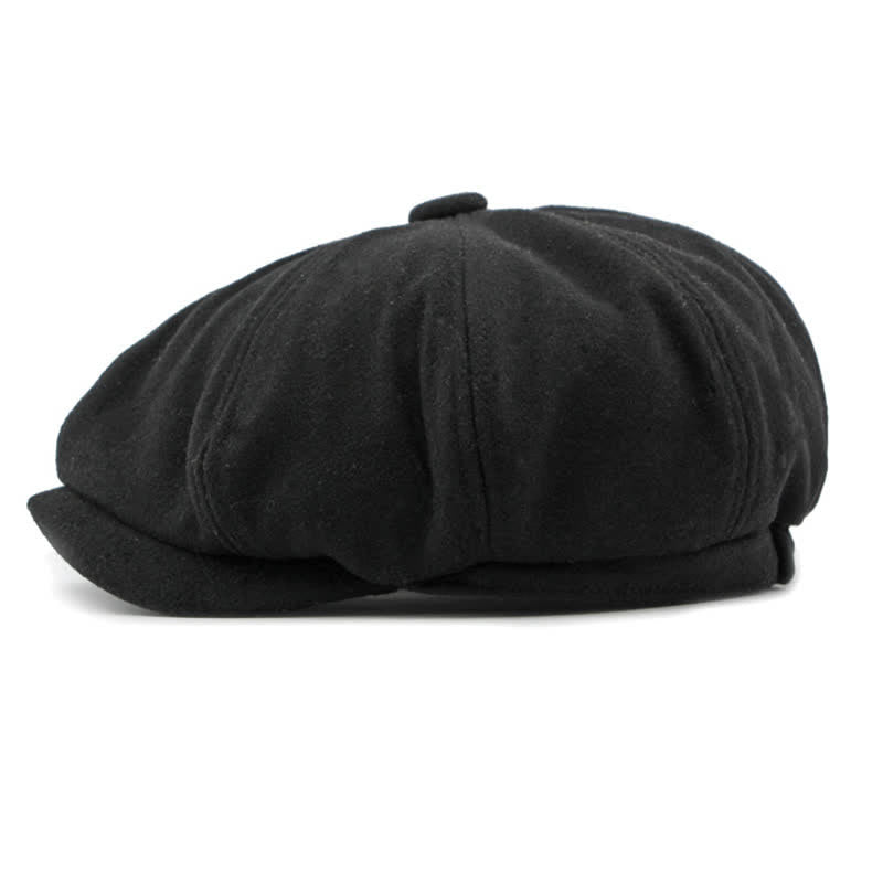 Cappello da giornalaio con basco e cuciture alla moda abbinate ai colori - image 10