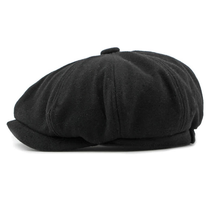 Cappello da giornalaio con basco e cuciture alla moda abbinate ai colori - image 10