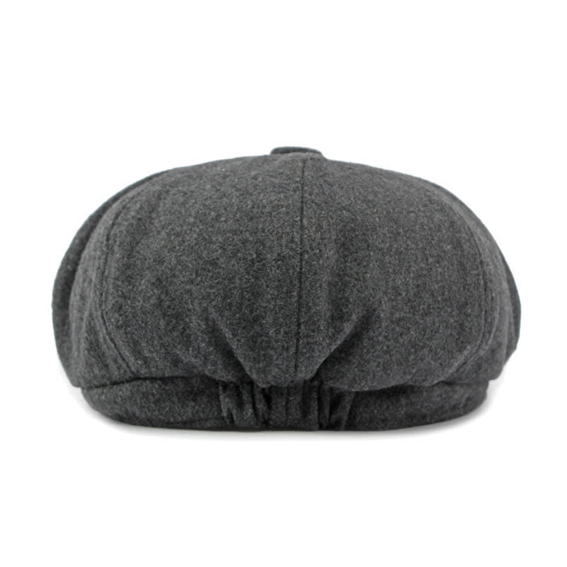 Cappello da giornalaio con basco e cuciture alla moda abbinate ai colori - image 15