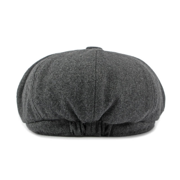 Cappello da giornalaio con basco e cuciture alla moda abbinate ai colori - image 15
