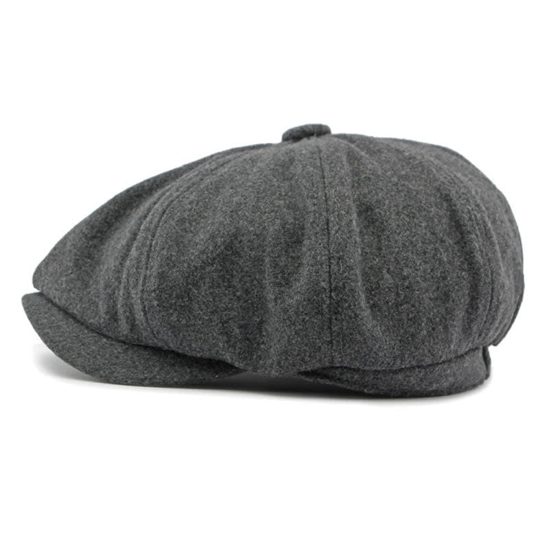 Cappello da giornalaio con basco e cuciture alla moda abbinate ai colori - image 14