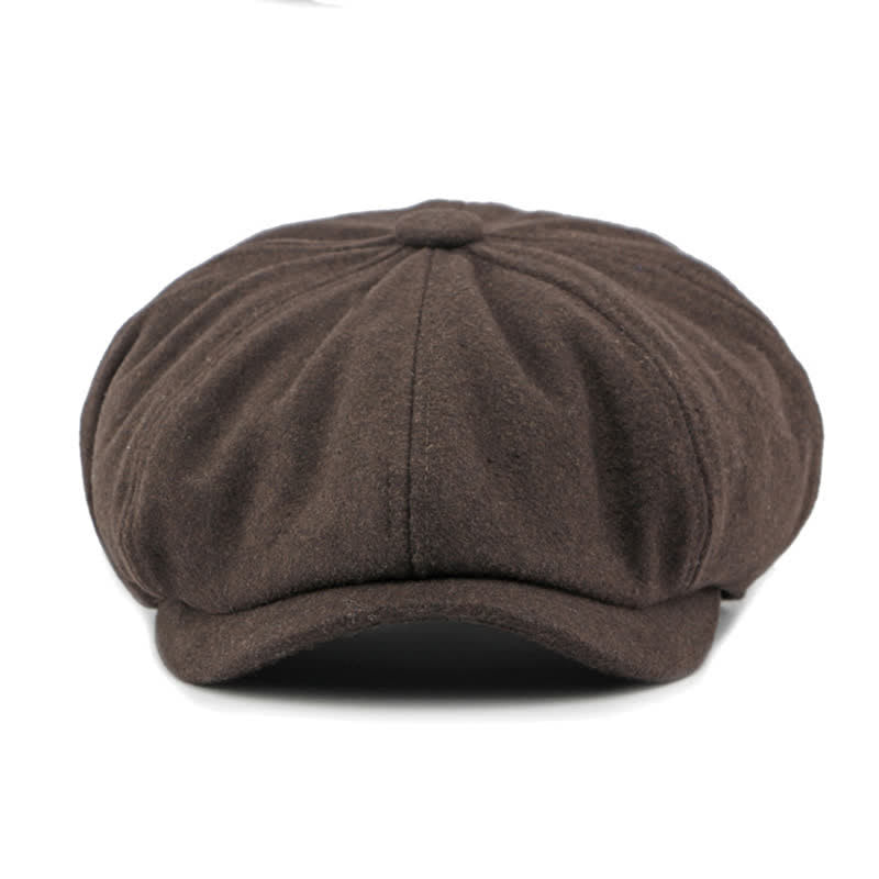 Cappello da giornalaio con basco e cuciture alla moda abbinate ai colori - image 18