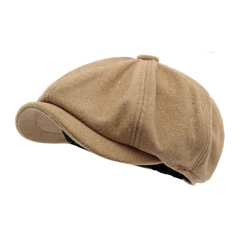 Cappello da giornalaio con basco e cuciture alla moda abbinate ai colori - image 21