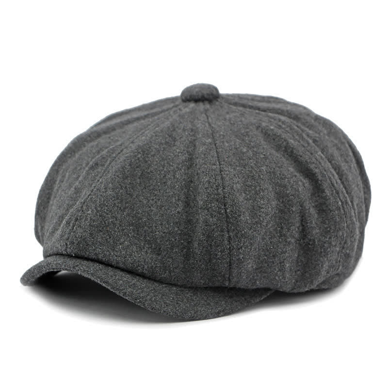 Cappello da giornalaio con basco e cuciture alla moda abbinate ai colori - Grigio - Regolabile (21 5/8"-23 1/4") - image 12
