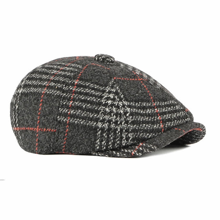 Cappello basco classico casual a quadri ottagonali