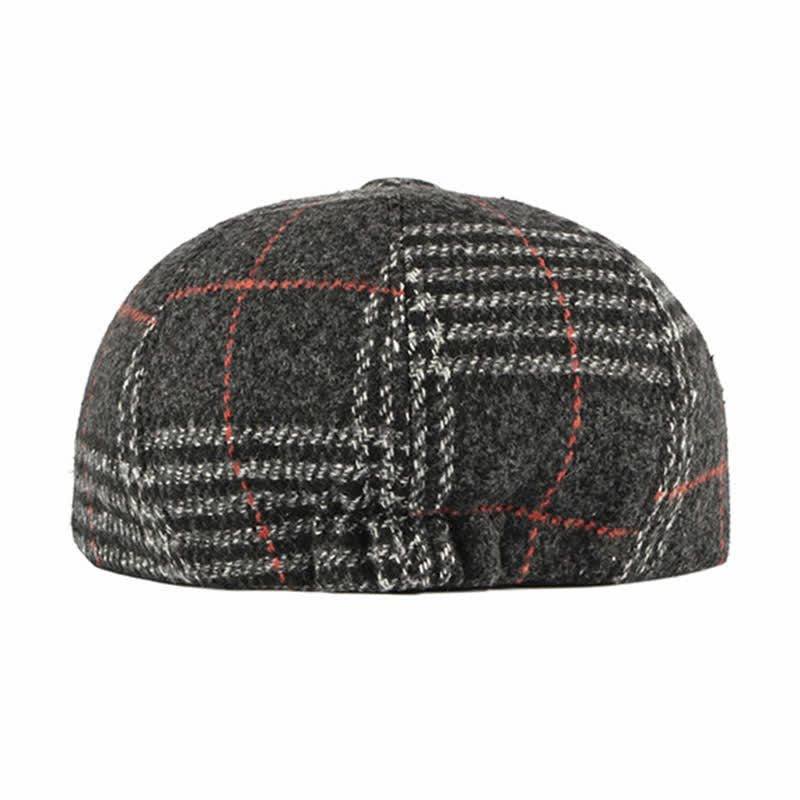 Cappello basco classico casual a quadri ottagonali