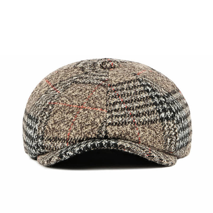 Cappello basco classico casual a quadri ottagonali