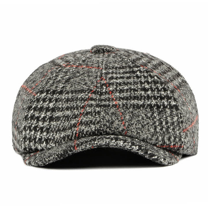 Cappello basco classico casual a quadri ottagonali