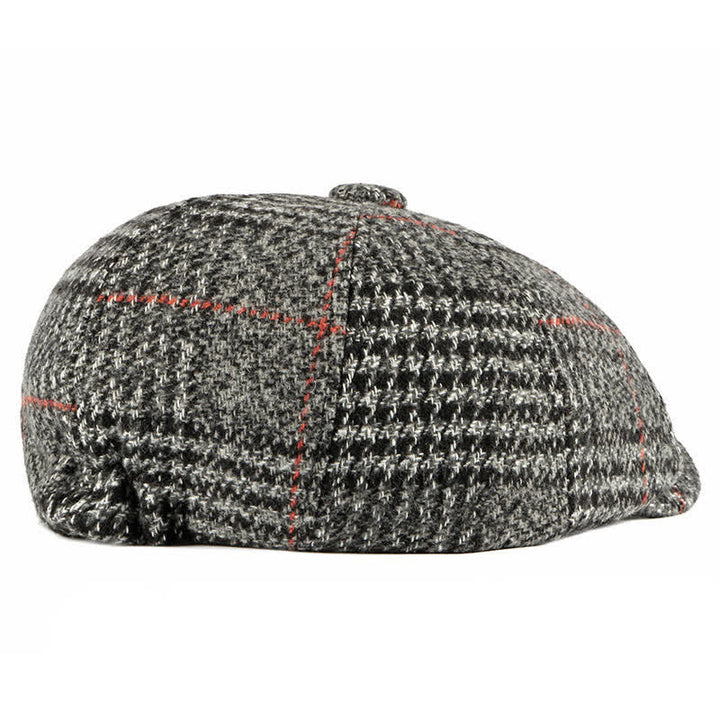 Cappello basco classico casual a quadri ottagonali