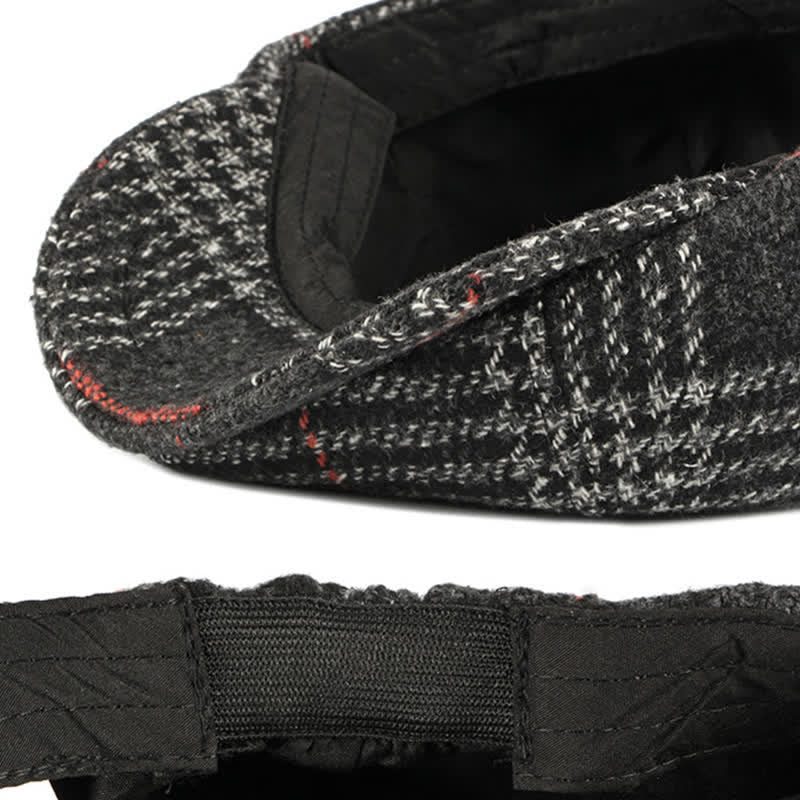 Cappello basco classico casual a quadri ottagonali