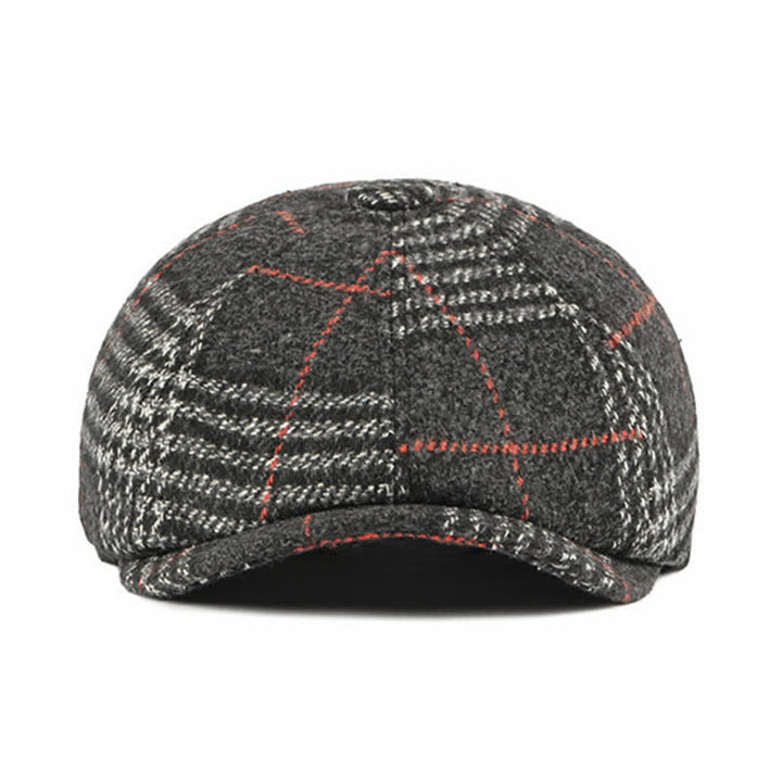 Cappello basco classico casual a quadri ottagonali