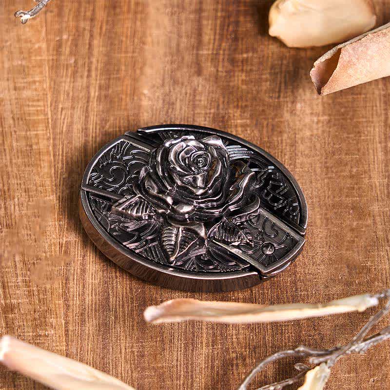 Set di ciondoli a forma di toro turchese con fibbia per cintura fai da te con coltello nascosto a tema rosa