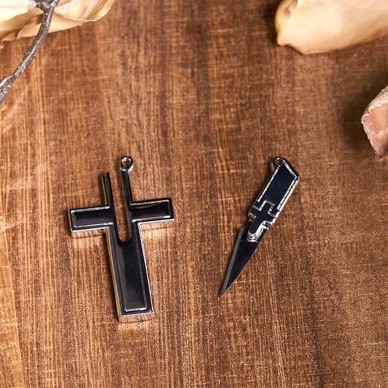 Set di collana con ciondolo a forma di toro turchese con fibbia per cintura con coltello nascosto fai da te