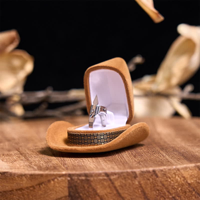 Set di anelli con ciondolo a forma di toro turchese con fibbia per cintura con coltello nascosto fai da te