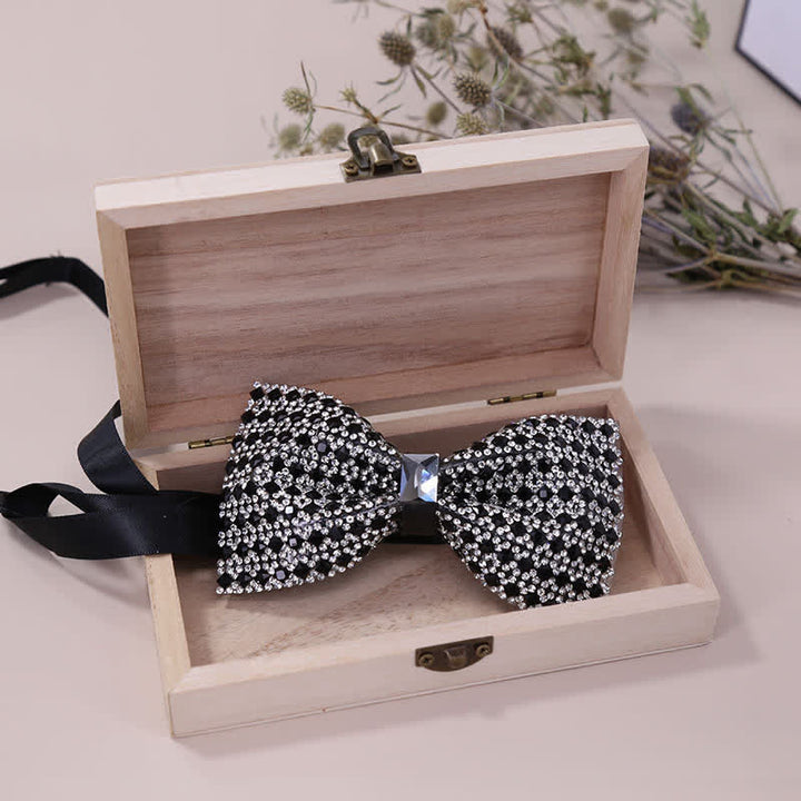 Papillon da uomo con strass di cristallo squisito