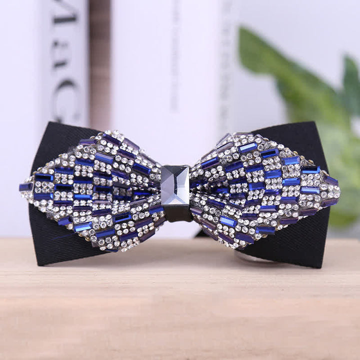Papillon da uomo con strass di cristallo squisito