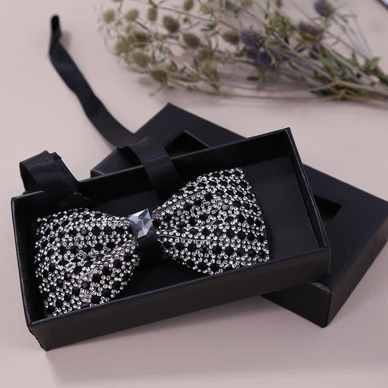 Papillon da uomo con strass di cristallo squisito