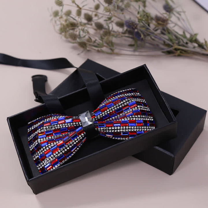 Papillon da uomo con strass di cristallo squisito