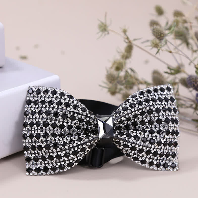 Papillon da uomo con strass di cristallo squisito