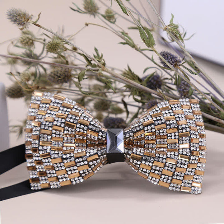 Papillon da uomo con strass di cristallo squisito