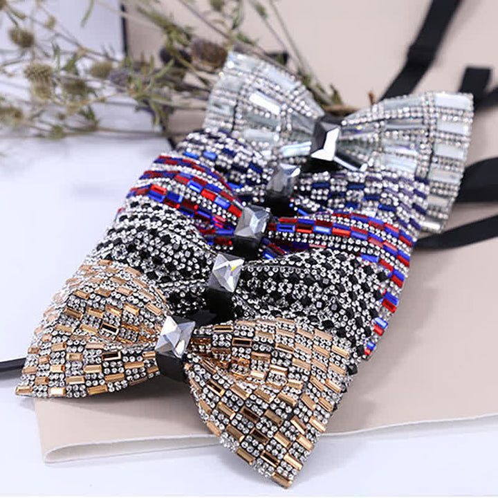 Papillon da uomo con strass di cristallo squisito