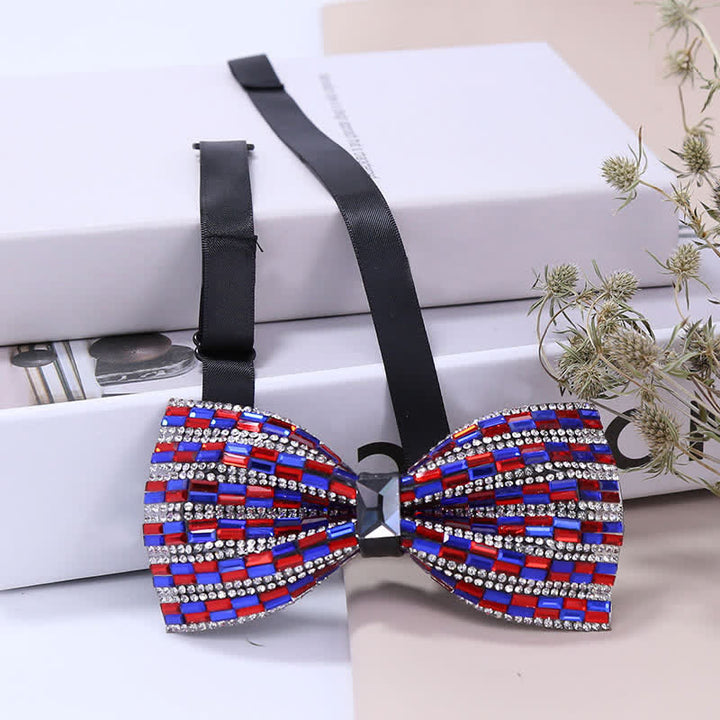 Papillon da uomo con strass di cristallo squisito