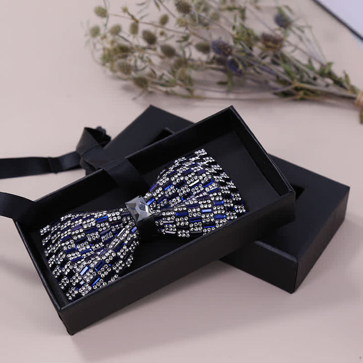 Papillon da uomo con strass di cristallo squisito