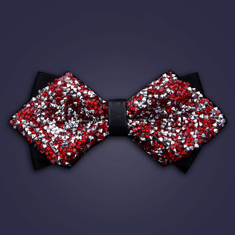 Papillon con strass di cristallo alla moda casual da uomo