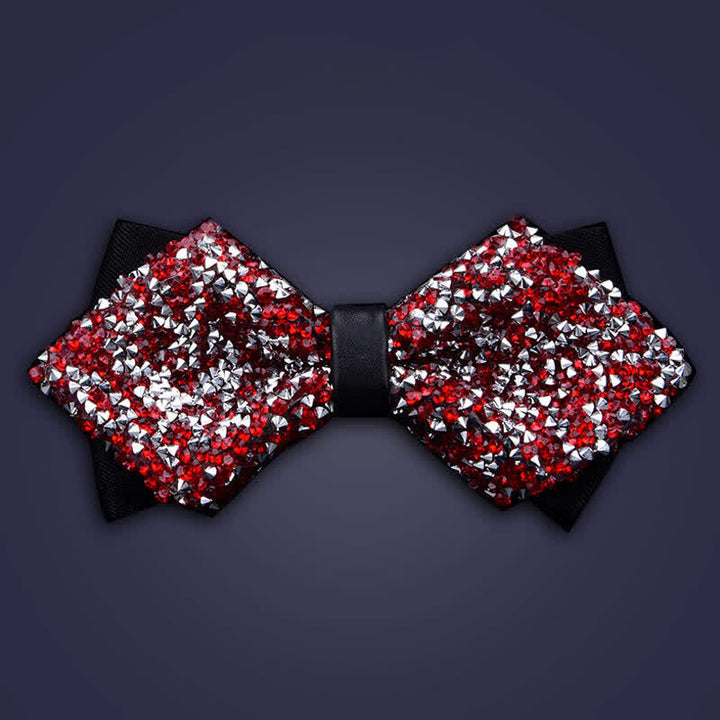 Papillon con strass di cristallo alla moda casual da uomo