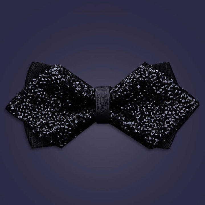 Papillon con strass di cristallo alla moda casual da uomo