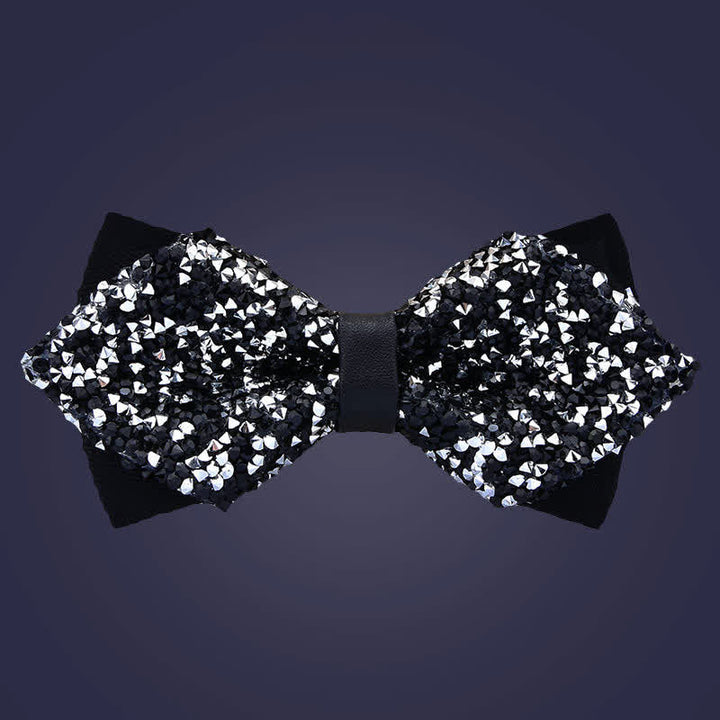 Papillon con strass di cristallo alla moda casual da uomo