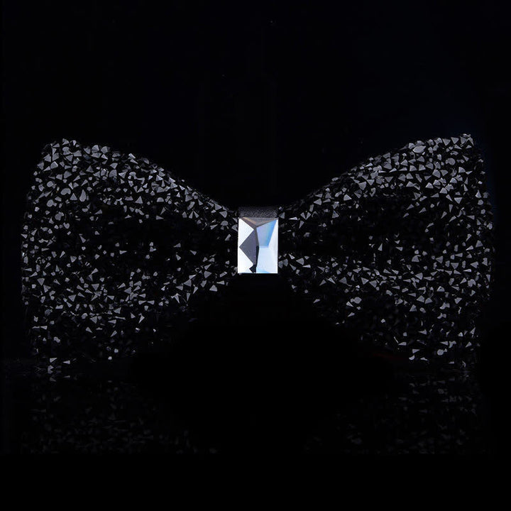 Papillon con strass di cristallo alla moda casual da uomo