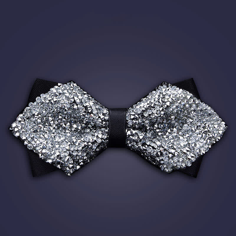 Papillon con strass di cristallo alla moda casual da uomo