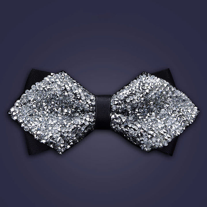 Papillon con strass di cristallo alla moda casual da uomo