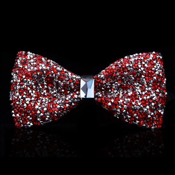Papillon con strass di cristallo alla moda casual da uomo